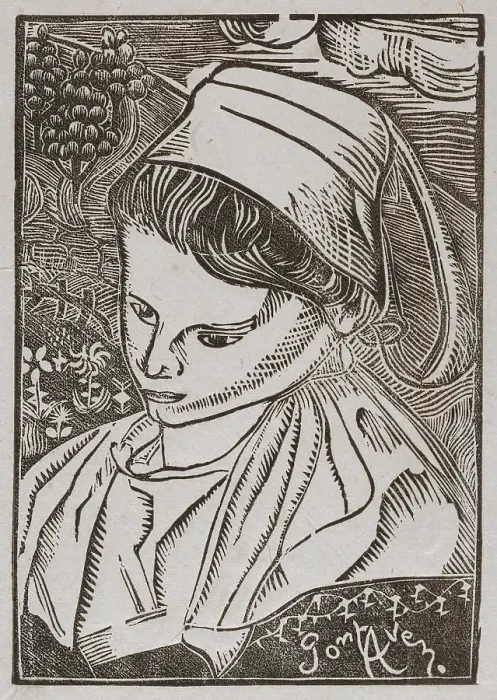 Framed Print : Bretonne de Pont-Aven (Breton Woman from Pont-Aven), about 1896. Creator: Armand Seguin Framed Print : Bretonne de Pont-Aven (Breton Woman from Pont-Aven), about 1896. Creator: Armand Seguin