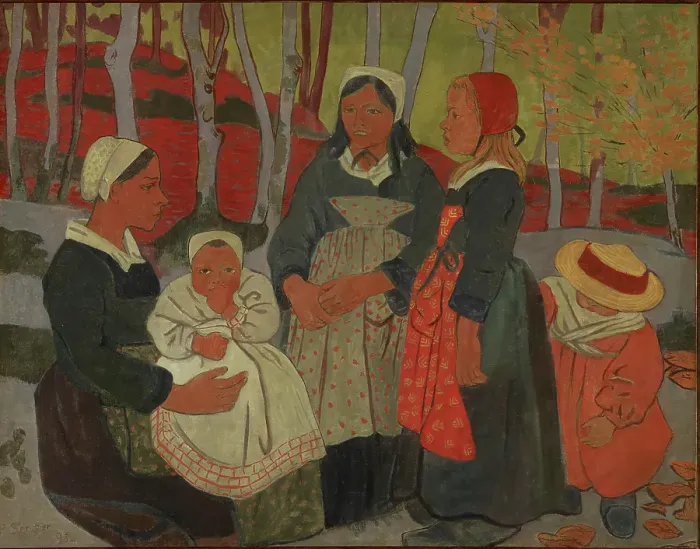 Framed Print : Bretons in the Forest of Huelgoat, 1893. Creator: Paul Serusier Framed Print : Bretons in the Forest of Huelgoat, 1893. Creator: Paul Serusier