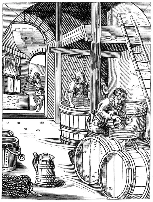 Framed Print : Brewer, 16th century (1849). Artist: Jost Amman Framed Print : Brewer, 16th century (1849). Artist: Jost Amman