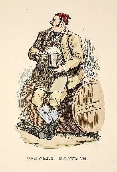 Brewers Drayman from The Gentlemans Pocket Magazine, 1827