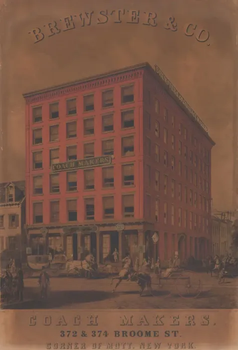 Framed Print : Brewster & Co. Coach Makers, 372 & 374 Broome St. ca. 1860-70 Framed Print : Brewster & Co. Coach Makers, 372 & 374 Broome St. ca. 1860-70