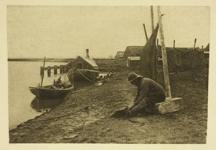 Framed Print : Breydon Smelters, 1887. Creator: Peter Henry Emerson Framed Print : Breydon Smelters, 1887. Creator: Peter Henry Emerson