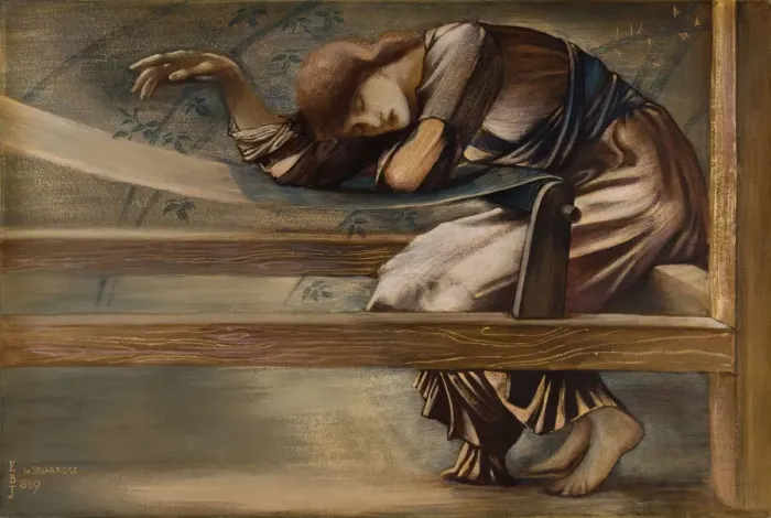 Framed Print : The Briar Rose Series - Study for The Garden Court, 1889 Framed Print : The Briar Rose Series - Study for The Garden Court, 1889