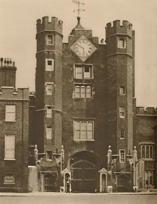 Framed Print : Brick Gate House for a Royal Hunting Lodge in St. James s, c1935. Creator: Donald McLeish Framed Print : Brick Gate House for a Royal Hunting Lodge in St. James s, c1935. Creator: Donald McLeish
