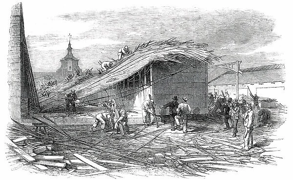 The Bricklayers Arms Railway Station, after the Late Accident, 1850. Creator: Unknown
