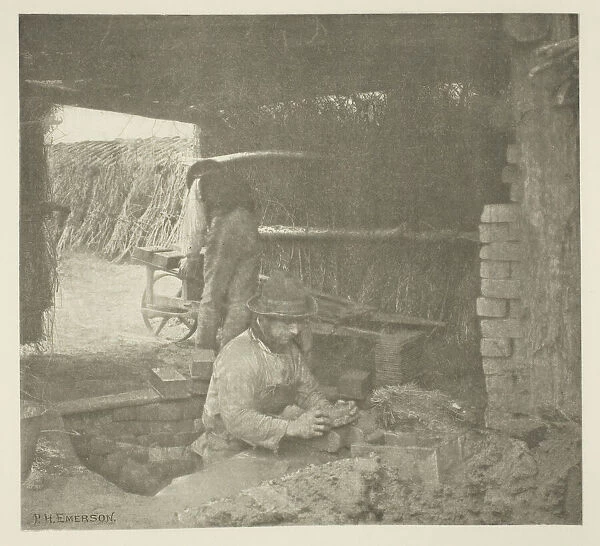 Brickmaking (Norfolk), c. 1883  /  87, printed 1888. Creator: Peter Henry Emerson