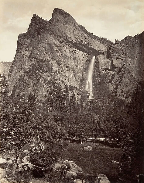 Bridal Veil Fall, 940 feet, Yosemite, ca. 1872, printed ca. 1876