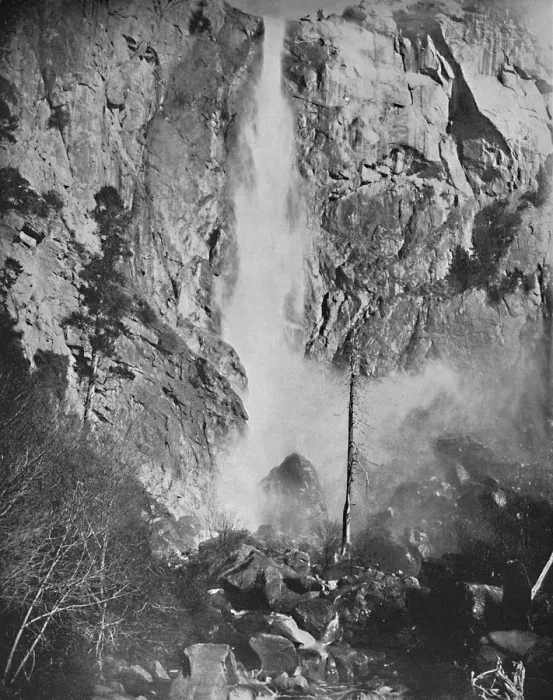 Framed Print : Bridal Veil Fall, Yosemite, Cal. c1897. Creator: Unknown
