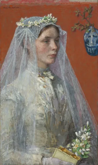 Framed Print : The Bride, ca. 1907. Creator: Gari Melchers Framed Print : The Bride, ca. 1907. Creator: Gari Melchers