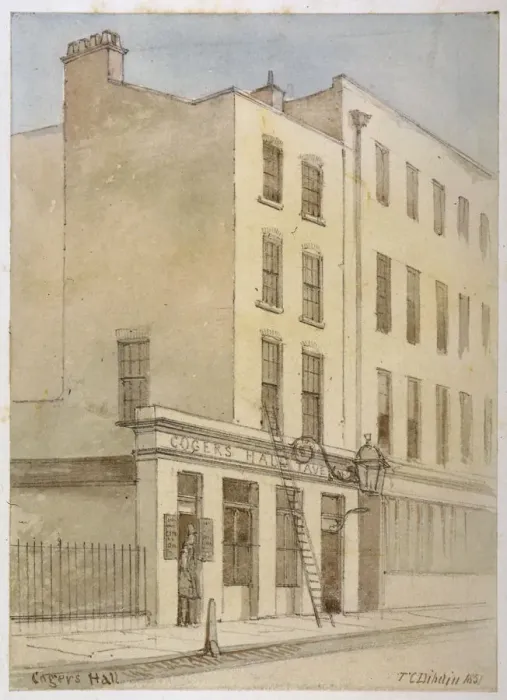 Framed Print : Bride Lane, City of London, 1851. Artist: Thomas Colman Dibdin Framed Print : Bride Lane, City of London, 1851. Artist: Thomas Colman Dibdin