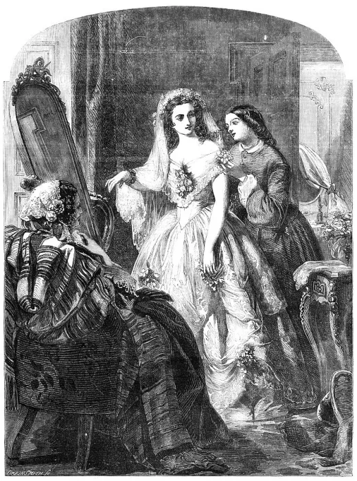 Framed Print : The Bride - painted by A. Solomon - from the Exhibition of the Royal Academy, 1856. Creator: Harvey Orrin Smith. The Bride - painted by A. Solomon - from the Exhibition of the Royal Academy, 1856. Creator: Harvey Orrin Smith Framed Print : The Bride - painted by A. Solomon - from the Exhibition of the Royal Academy, 1856. Creator: Harvey Orrin Smith. The Bride - painted by A. Solomon - from the Exhibition of the Royal Academy, 1856. Creator: Harvey Orrin Smith