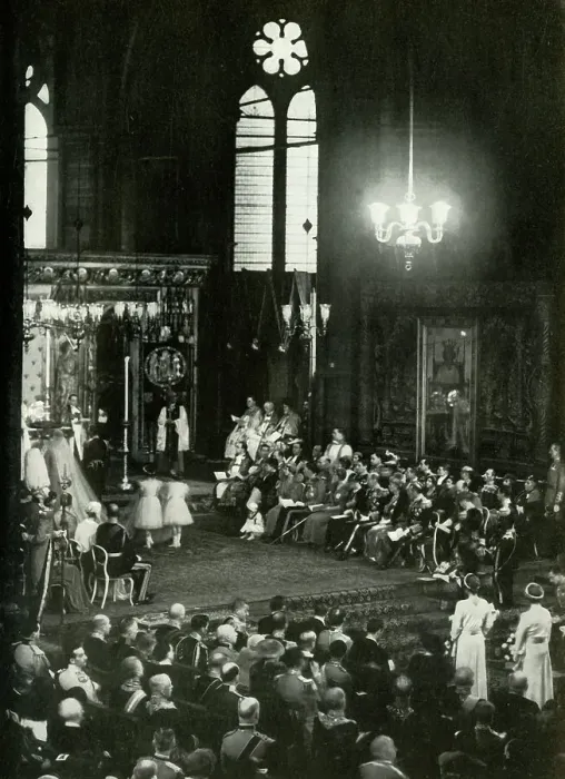 Framed Print : Bridesmaid at Duke of Kent's Wedding - 29th November, 1934, 1947. Creator: Unknown Framed Print : Bridesmaid at Duke of Kent's Wedding - 29th November, 1934, 1947. Creator: Unknown