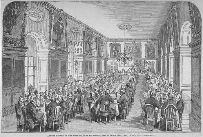 Framed Print : Bridewell Hall, City of London, 1850 Framed Print : Bridewell Hall, City of London, 1850