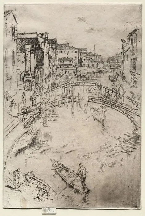 Framed Print : The Bridge, 1886. Creator: James McNeill Whistler (American, 1834-1903) Framed Print : The Bridge, 1886. Creator: James McNeill Whistler (American, 1834-1903)