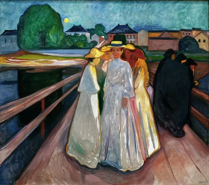 Framed Print : On the Bridge, 1903. Creator: Munch; Edvard (1863-1944) Framed Print : On the Bridge, 1903. Creator: Munch; Edvard (1863-1944)