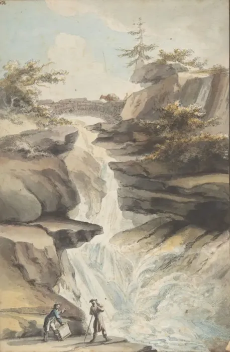 Framed Print : A Bridge on the Aar, at the Foot of the Grimsel, in the Canton of Berne, ca. 1775 Framed Print : A Bridge on the Aar, at the Foot of the Grimsel, in the Canton of Berne, ca. 1775