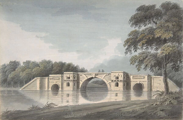 Bridge at Blenheim Palace (recto); York Cathedral (verso), 18th-19th century