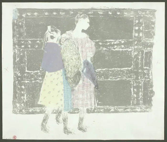 Framed Print : On the Bridge of Europe, plate nine from Landscapes and Interiors, 1899. Creator: Edouard Vuillard Framed Print : On the Bridge of Europe, plate nine from Landscapes and Interiors, 1899. Creator: Edouard Vuillard