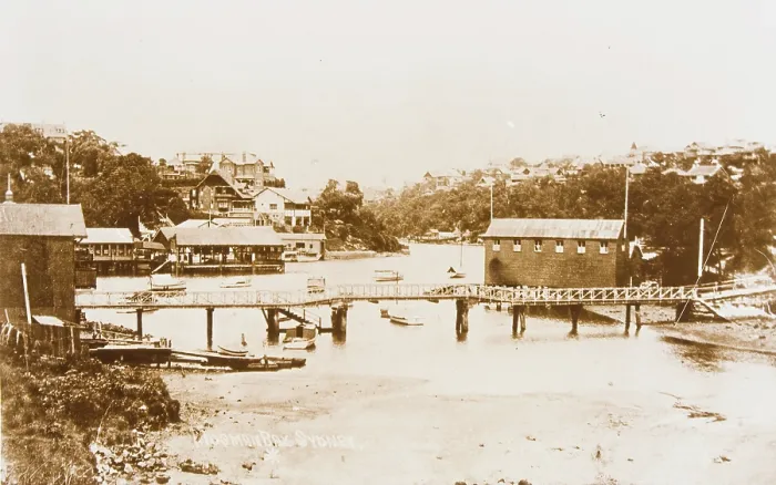 Framed Print : Bridge across Mosman Bay, c1910. Creator: Unknown
