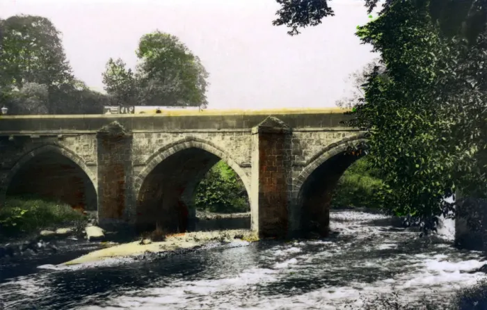 Framed Print : Bridge over the River Derwent, Matlock, Derbyshire, 1926. Artist: Cavenders Ltd Framed Print : Bridge over the River Derwent, Matlock, Derbyshire, 1926. Artist: Cavenders Ltd