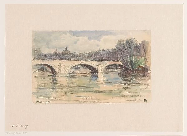 Bridge over the Seine, Paris, 1903. Creator: Carel Nicolaas Storm