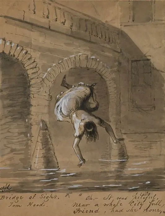 Framed Print : Bridge of Sighs, 1825-1870. Creator: Alfred Jacob Miller Framed Print : Bridge of Sighs, 1825-1870. Creator: Alfred Jacob Miller