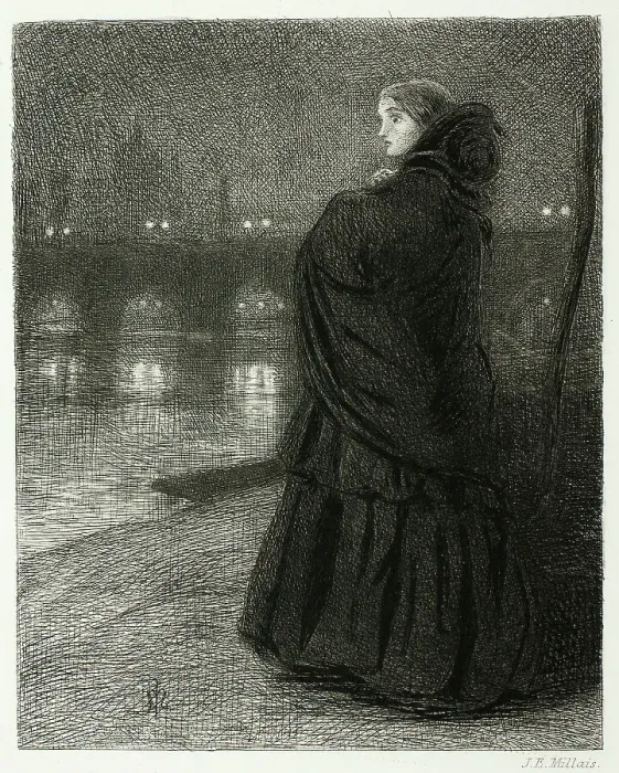 Framed Print : Bridge of Sighs, 1858. Creator: John Everett Millais Framed Print : Bridge of Sighs, 1858. Creator: John Everett Millais