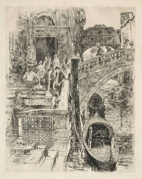 Bridge of Sighs, Venice, 1883. Creator: Frank Duveneck (American, 1848-1919)