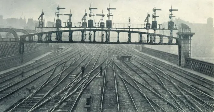 Framed Print : A Bridge of Signals, 1922. Creator: Unknown Framed Print : A Bridge of Signals, 1922. Creator: Unknown