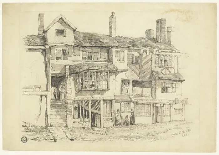 Framed Print : Bridge St. Chester, n.d. Creator: Alexander Stuart Boyd Framed Print : Bridge St. Chester, n.d. Creator: Alexander Stuart Boyd