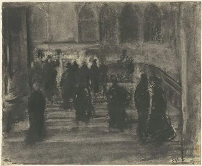 Framed Print : Bridge, Venice, c. 1900-1920. Creator: Eugene Laurent Vail Framed Print : Bridge, Venice, c. 1900-1920. Creator: Eugene Laurent Vail