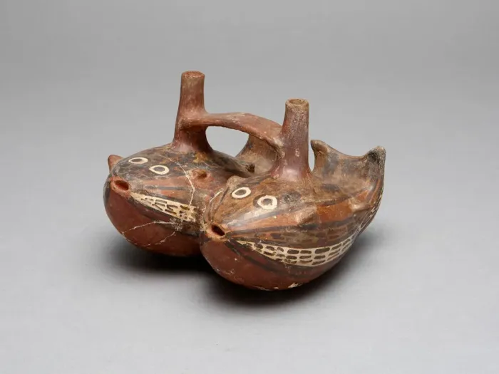 Framed Print : Bridge Vessel in the Form of a Pair of Interlocked Fish, 180 B. C. / A. D. 500 Framed Print : Bridge Vessel in the Form of a Pair of Interlocked Fish, 180 B. C. / A. D. 500