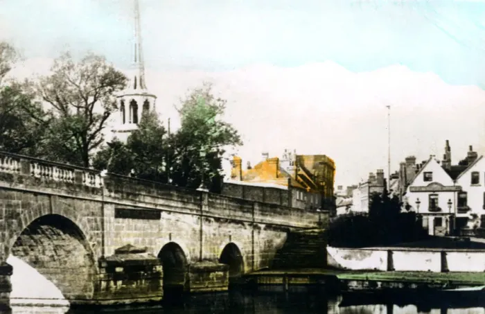 Framed Print : The bridge at Wallingford, Oxfordshire, 1926. Artist: Cavenders Ltd Framed Print : The bridge at Wallingford, Oxfordshire, 1926. Artist: Cavenders Ltd