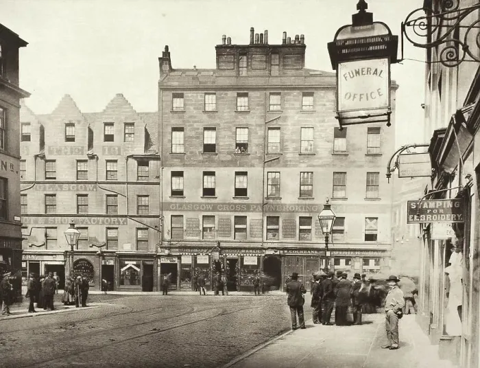 Framed Print : Bridgegate From Corner Of Market Street (#49), Printed 1900. Creator: Thomas Annan Framed Print : Bridgegate From Corner Of Market Street (#49), Printed 1900. Creator: Thomas Annan
