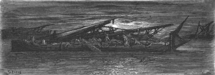 Framed Print : Between Bridges, 1872. Creator: Gustave Doré