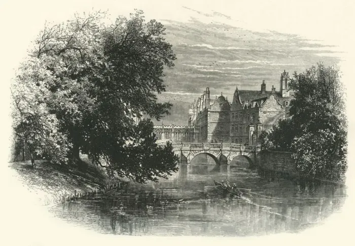 Framed Print : The Bridges, St. Johns College, c1870 Framed Print : The Bridges, St. Johns College, c1870