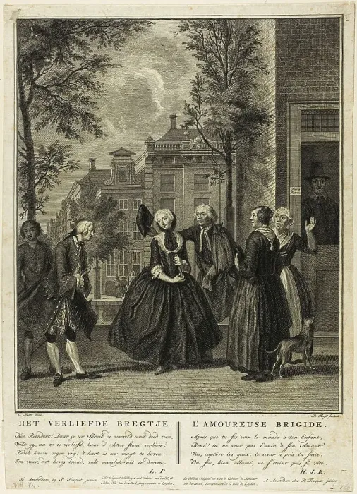 Framed Print : Bridget in Love, c.1755. Creator: Pierre Tanje Framed Print : Bridget in Love, c.1755. Creator: Pierre Tanje