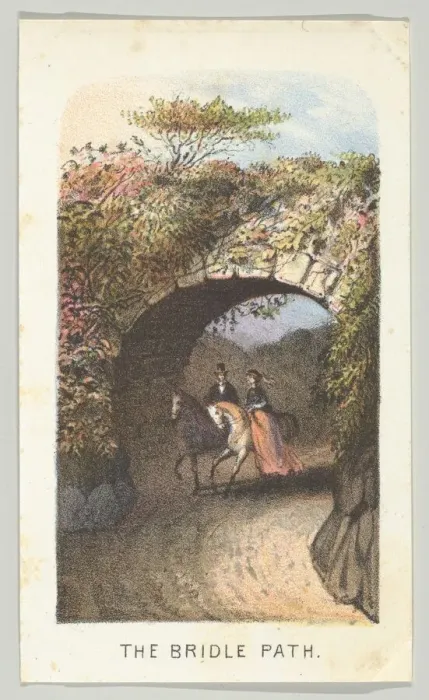 Framed Print : The Bridle Path, from the series, Views in Central Park, New York, Part 2, 1864 Framed Print : The Bridle Path, from the series, Views in Central Park, New York, Part 2, 1864