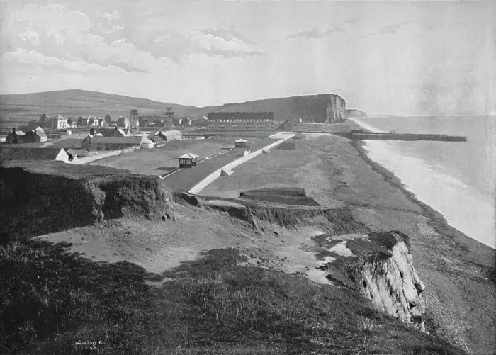 Framed Print : Bridport - The West Bay, 1895 Framed Print : Bridport - The West Bay, 1895