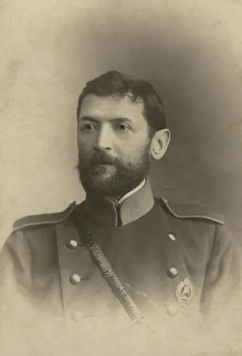 Framed Print : Brigade Commander Ismail Iakovlevich Vakulenko in a Firefighter's Uniform, early 20th century. Creator: I.S.Zhut'ev i Ko Framed Print : Brigade Commander Ismail Iakovlevich Vakulenko in a Firefighter's Uniform, early 20th century. Creator: I.S.Zhut'ev i Ko