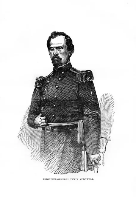 Framed Print : Brigadier-General Irvin McDowell, American military officer, (1872) Framed Print : Brigadier-General Irvin McDowell, American military officer, (1872)