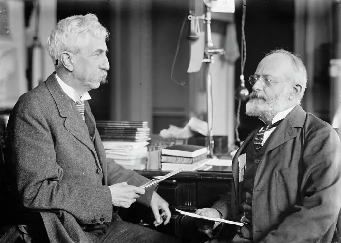 Framed Print : Brigadier General William Herbert Bixby with Col. William T. Rossell, 1914. Creator: Harris & Ewing. Brigadier General William Herbert Bixby with Col. William T. Rossell, 1914. Creator: Harris & Ewing Framed Print : Brigadier General William Herbert Bixby with Col. William T. Rossell, 1914. Creator: Harris & Ewing. Brigadier General William Herbert Bixby with Col. William T. Rossell, 1914. Creator: Harris & Ewing