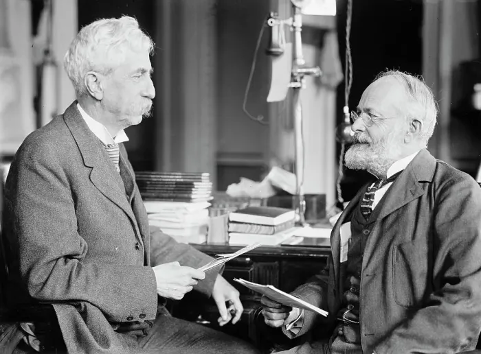 Framed Print : Brigadier General William Herbert Bixby with Col. William T. Rossell, 1914. Creator: Harris & Ewing. Brigadier General William Herbert Bixby with Col. William T. Rossell, 1914. Creator: Harris & Ewing Framed Print : Brigadier General William Herbert Bixby with Col. William T. Rossell, 1914. Creator: Harris & Ewing. Brigadier General William Herbert Bixby with Col. William T. Rossell, 1914. Creator: Harris & Ewing