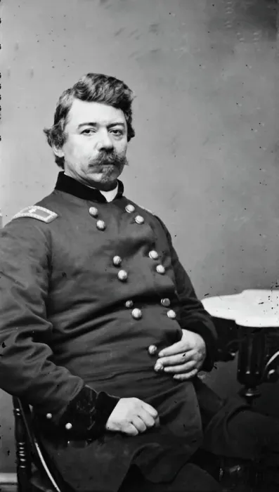 Framed Print : Brigadier General William High Keim, US Army, between 1855 and 1865. Creator: Unknown Framed Print : Brigadier General William High Keim, US Army, between 1855 and 1865. Creator: Unknown