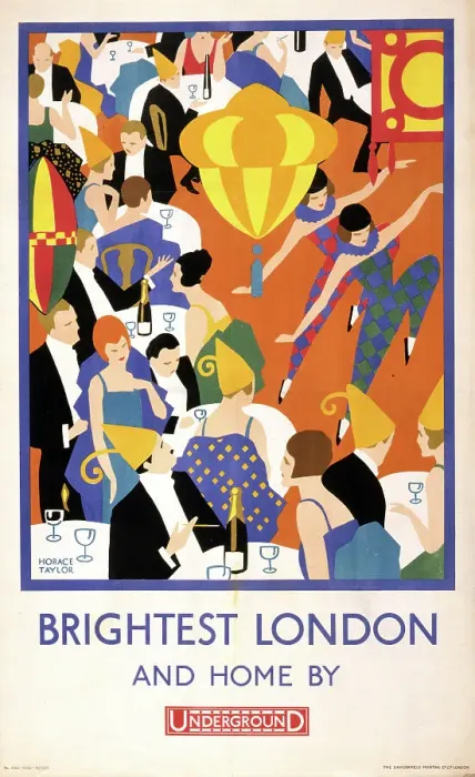 Framed Print : Brightest London and home by Underground, 1924. Creator: Taylor, Horace (1881-1934) Framed Print : Brightest London and home by Underground, 1924. Creator: Taylor, Horace (1881-1934)
