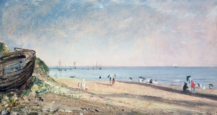 Framed Print : Brighton Beach, 19th century. Artist: John Constable Framed Print : Brighton Beach, 19th century. Artist: John Constable