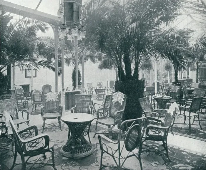 Framed Print : Brighton Metropoles Palm Garden, 1912 Framed Print : Brighton Metropoles Palm Garden, 1912
