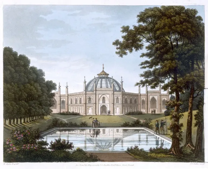 Framed Print : Brighton Pavilion, Sussex, c1816. Artist: Joseph Constantine Stadler Framed Print : Brighton Pavilion, Sussex, c1816. Artist: Joseph Constantine Stadler