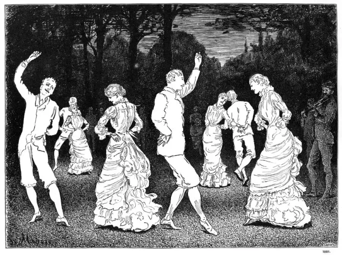 Framed Print : A Brilliant Idea, 1881 (1891). Artist: George du Maurier Framed Print : A Brilliant Idea, 1881 (1891). Artist: George du Maurier