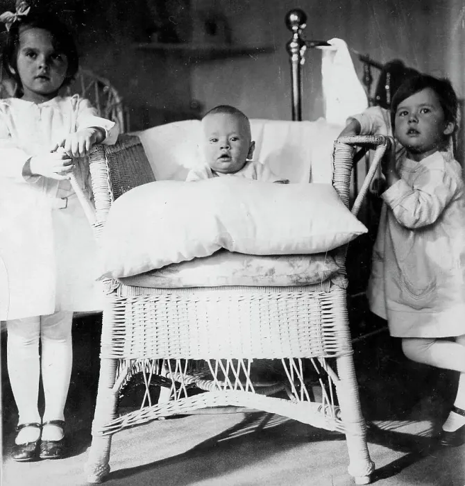 Framed Print : Briner Julius with his sister Vera and cousin Irina, 1920. Creator: Unknown Framed Print : Briner Julius with his sister Vera and cousin Irina, 1920. Creator: Unknown